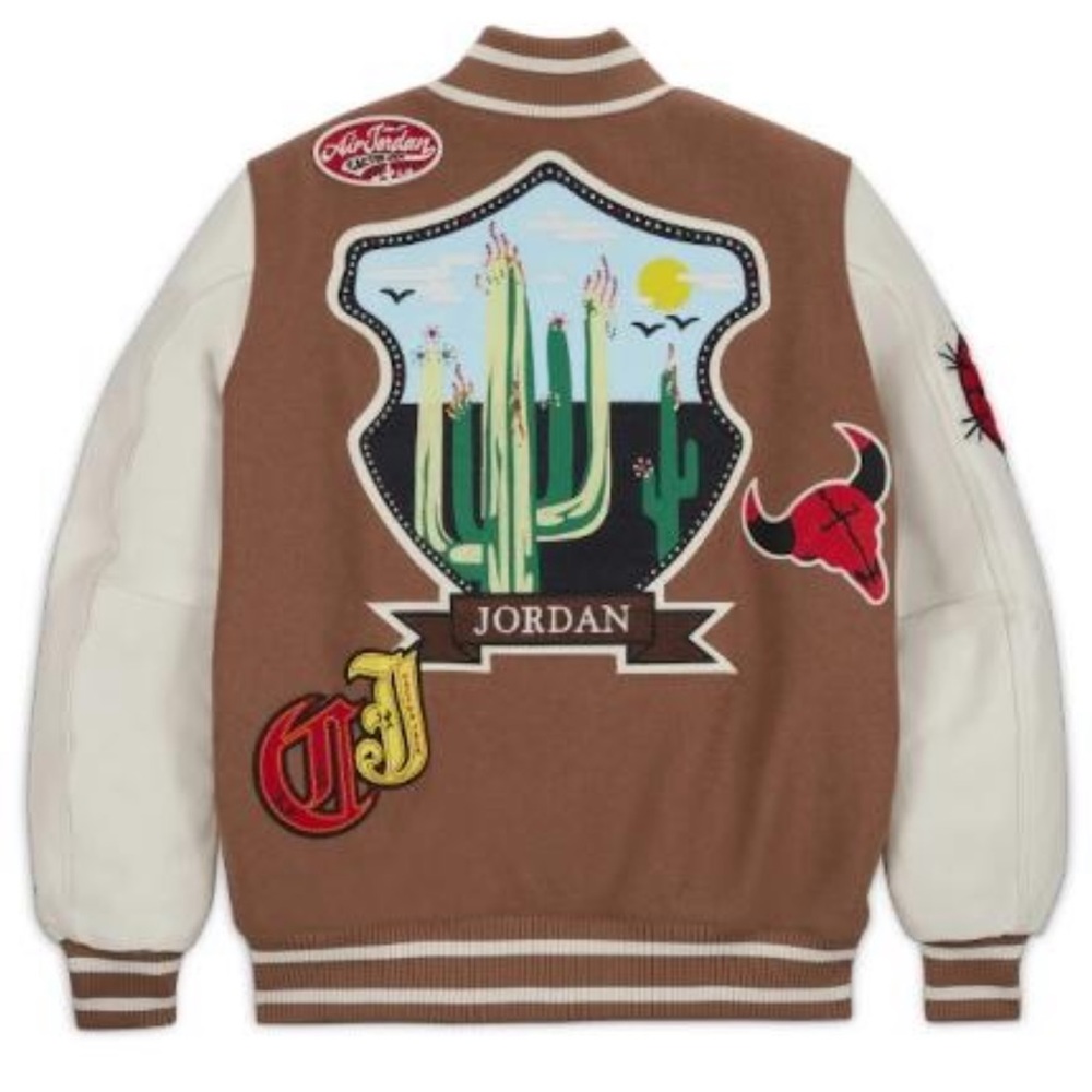 Jordan x Travis Scott Flight Varsity Jacket - Picture 3 of 3